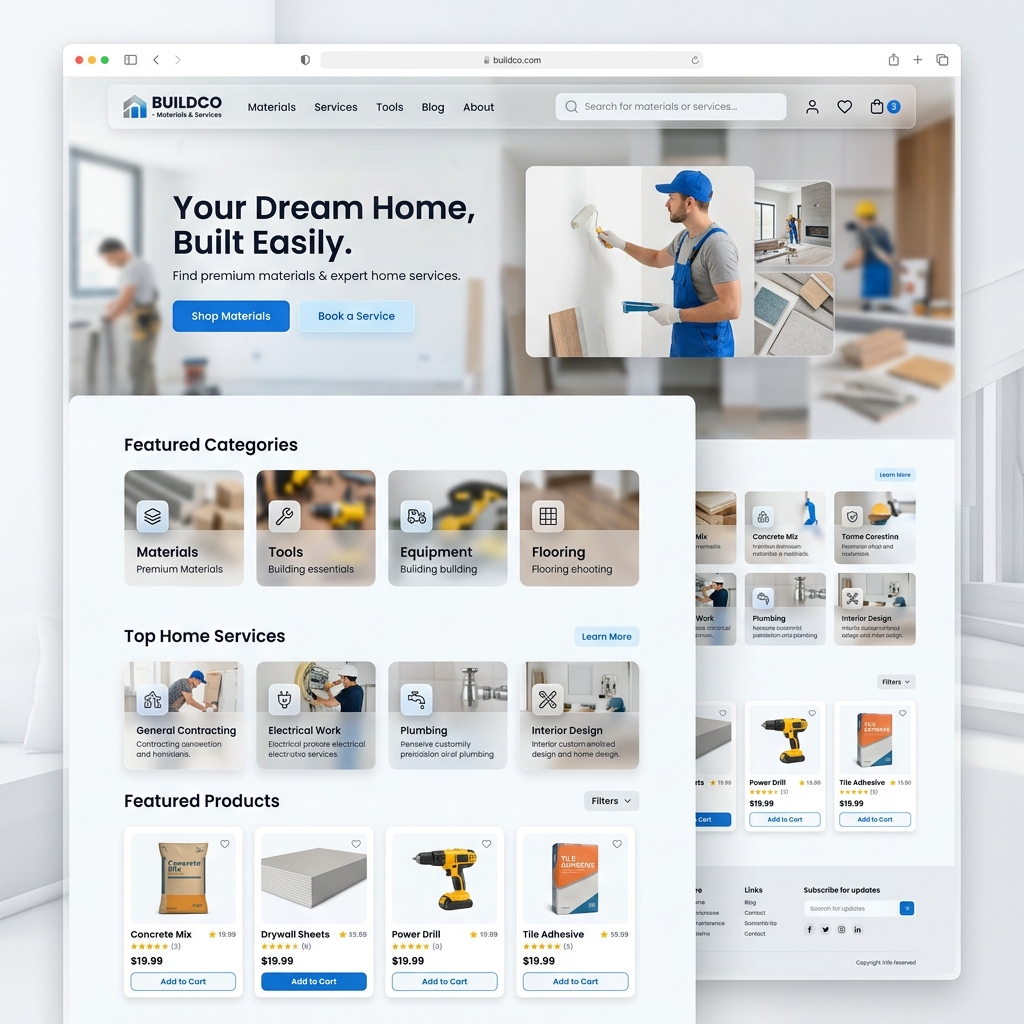 Ebuild Bazaar — Building India's Digital Construction Marketplace | TKnocks Portfolio